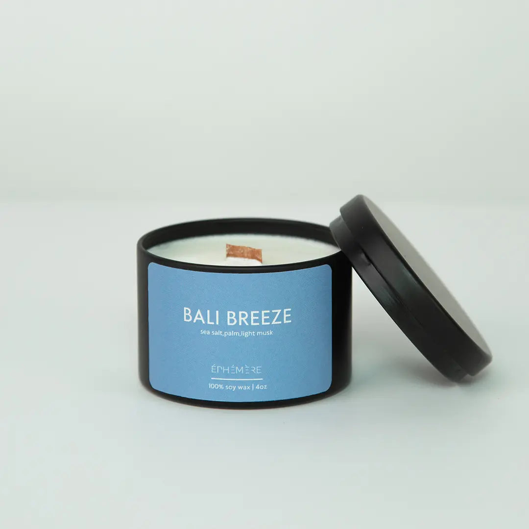 bali breeze tin candle