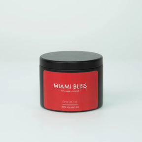 black matte tin candle